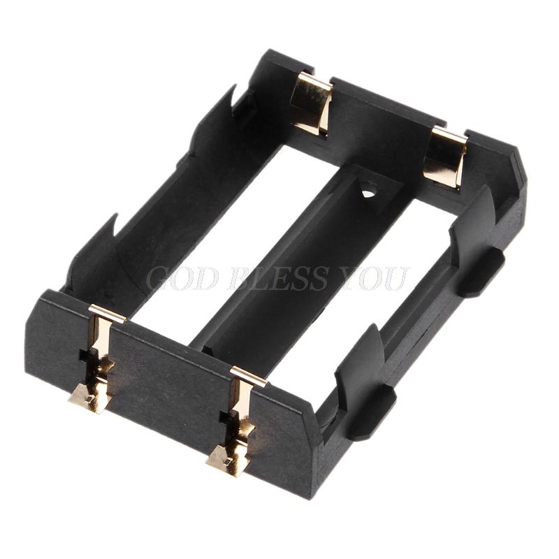 Selbstgebauter batteriebehälter aus 3.7v -bauteilen für 2x 26650 akkus mit 4 pins