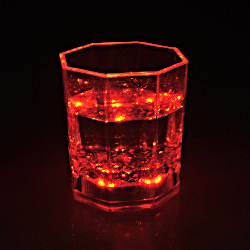 Bunte Blinkende LED Licht tasse Magie LED Champagner Glas Blitz Wein Bahre Bar Becher Trinken Tasse für Party Hochzeit KTV e2S: verrotten