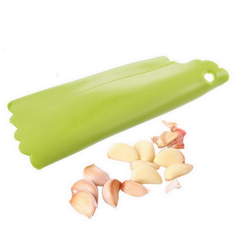 Multi-function Manual Garlic Press Curved Garlic Grinding Slicer Chopper Stainless Steel Garlic Presses Cooking Gadgets Tool: Dark Khaki