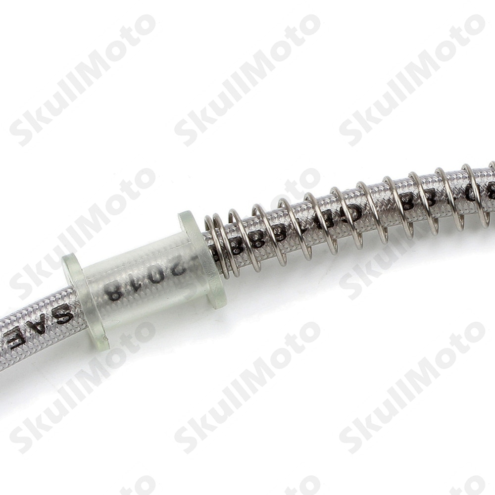 Kit de manguera de freno de motocross para motocicleta, tubería de aceite, línea trenzada, acero inoxidable reforzado hidráulico, ajuste trenzado, ATV Pit Bike