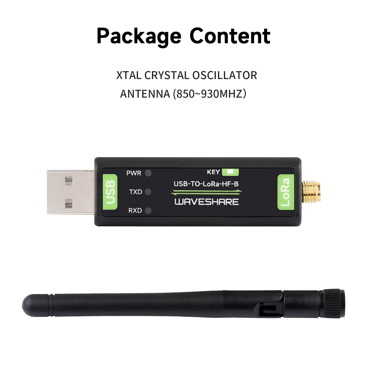 Waveshare usb-zu-lora-datenübertragungsmodul, basierend auf  sx1262, , geeignet für sterben datenerfassung in industrie und landwirtschaft: Himmelblau