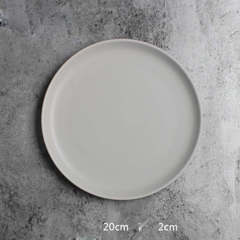 Nordic setting plate tableware Western plate simple straw hat plate pasta plate Western-style dessert plate personality: k