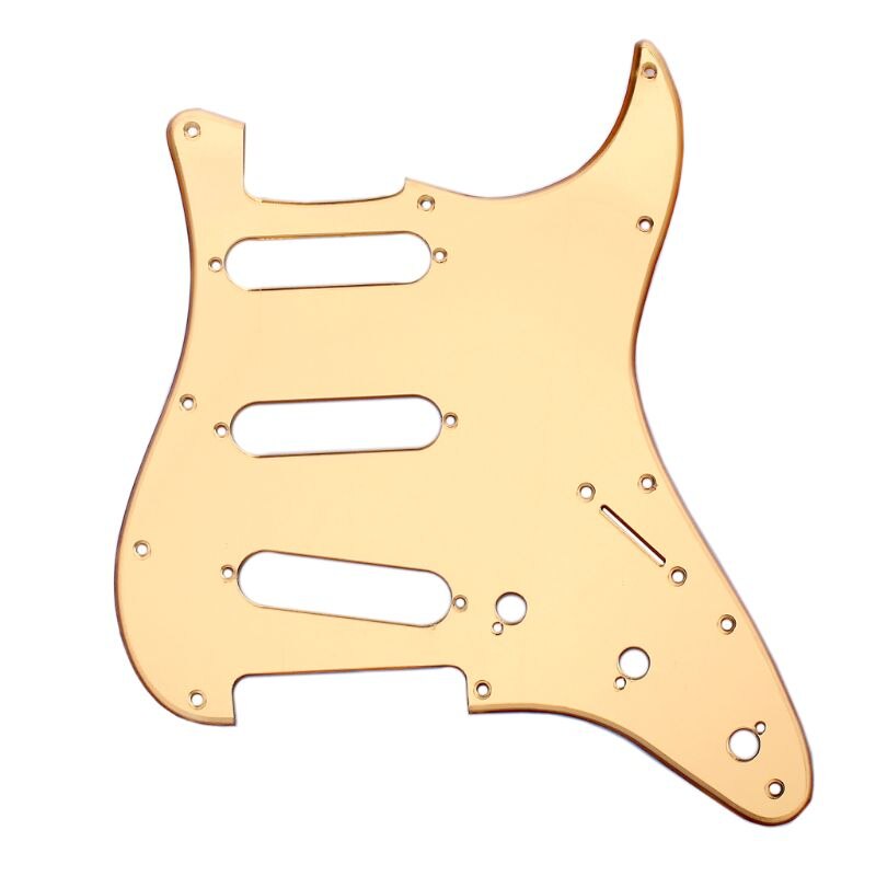 Spejl guld sss scaratch plade pickguard til usa/mex stra- -tocaster strat dele muscial instrument tilbehør