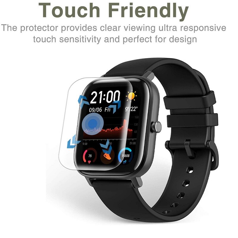 5 pièces Film Hydrogel écran protecteurs pour Amazfit GTS 2 Mini 2e (non verre trempé) Amazfit GTS 2e 2 Mini protection écran protecteur feuille de Film