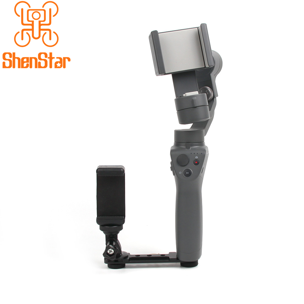 Mobiltelefon / kameraholder håndholdt stabilisator udvider adaptermonteringssæt til dji osmo mobile 2 tilbehør