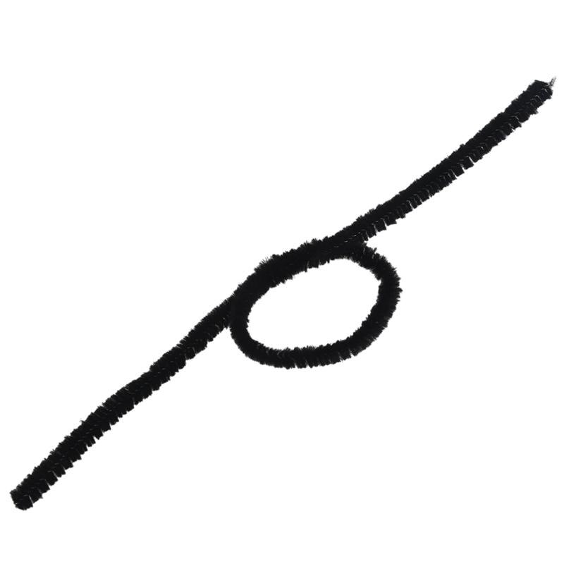 100 Pcs 30cm Black pipe cleaners