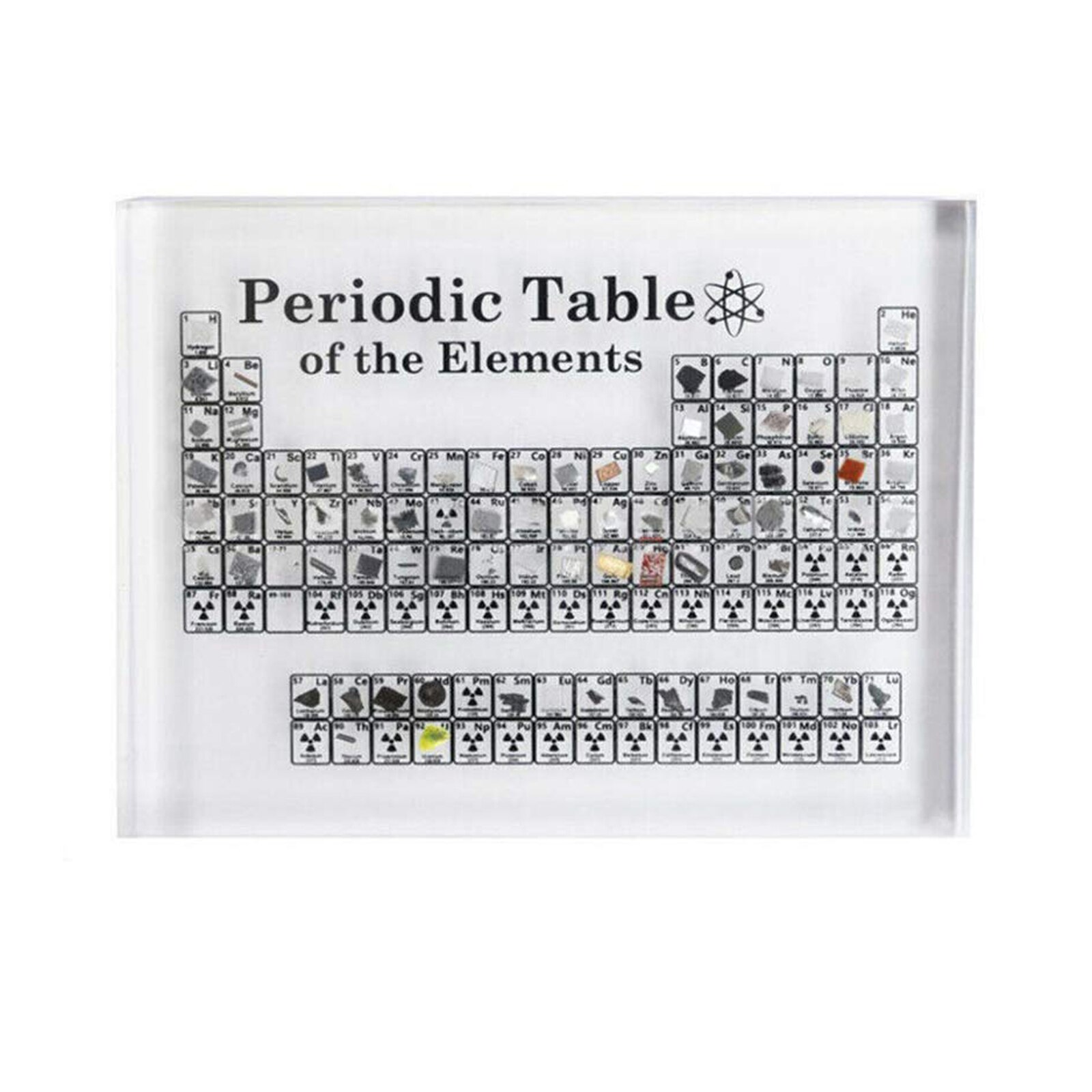 Waterproof Acrylic Periodic Table Chemical Element Display Chart Periodic Table Teaching Tool Student Learning Tool Craft Decor