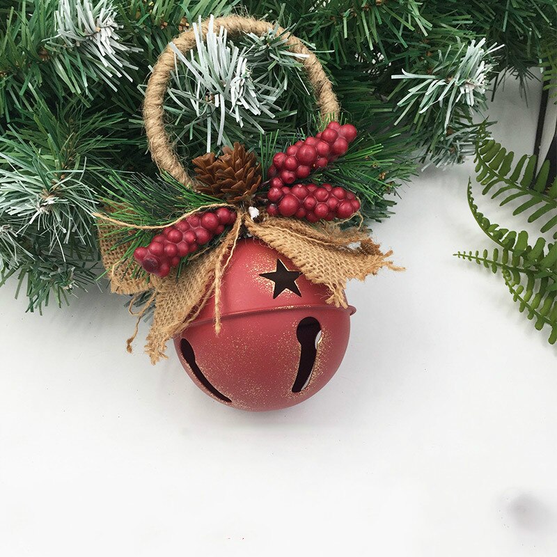 Retro Bells Kerstversiering Gemaakt Van Roestig Bells Hanger Ijzer Kerst Bel Deurknop Decoratie Kerstboom Ornamenten