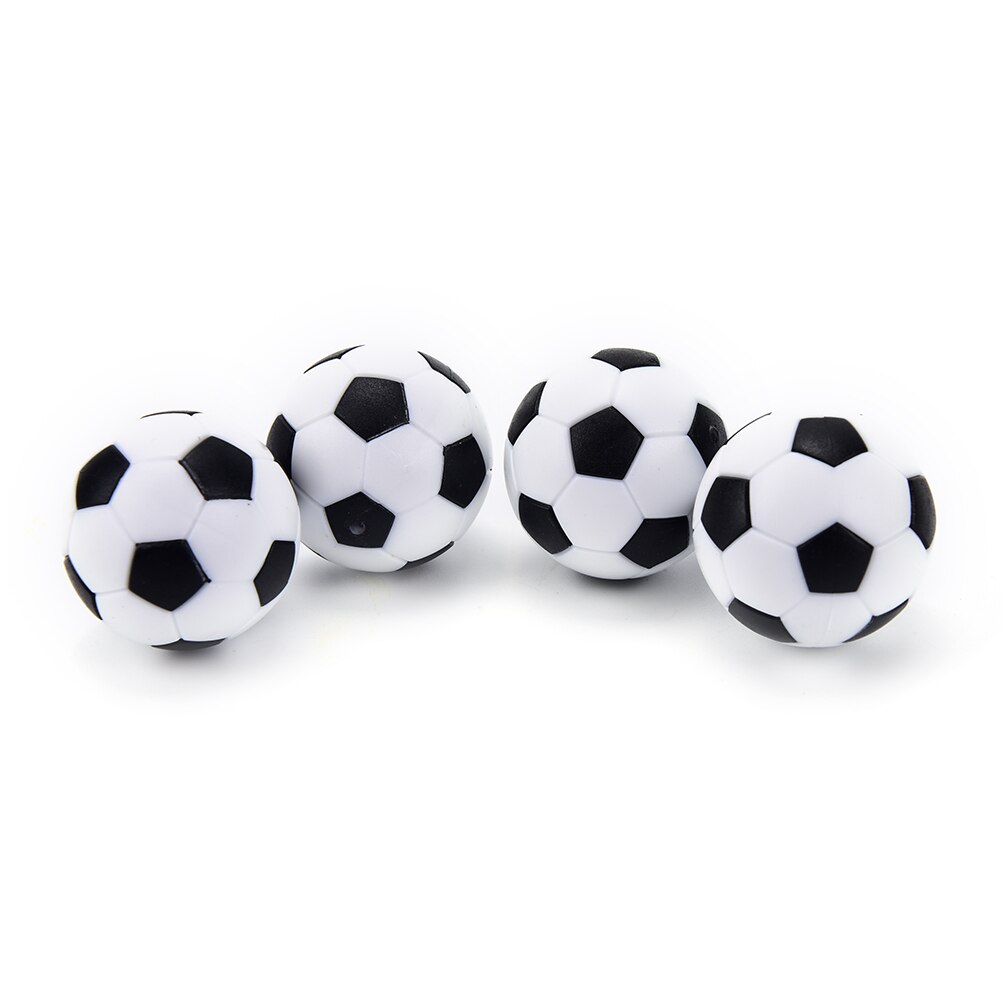 4 st bord fotboll leksaker boll vit svart plast fotboll mini boll fotboll runda inomhus spel maskindelar