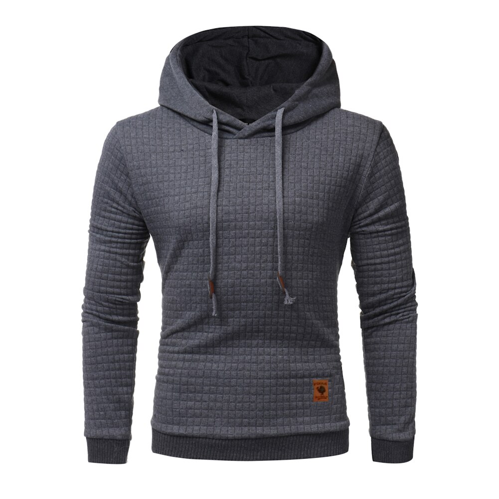 Men's Winter Hoodies Slim Fit Hooded Sweatshirt Outwear Trainning Exercise Sweater Warm Coat Jacket Autumn Winter Warm Hoodies: XL / Dark gray