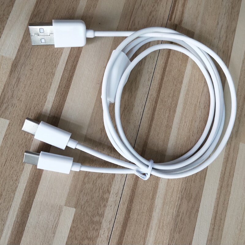 1 meter 3ft 2 in 1 USB type C charger cable power 2 type c apparaten tegelijk