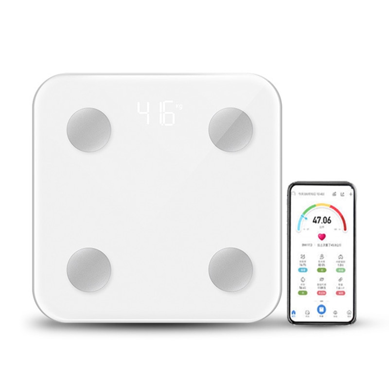 Bluetooth BMI Body Scale LED Digital Smart Weight Scale Body Fat Composition Analyzer Scales Bathroom Scales