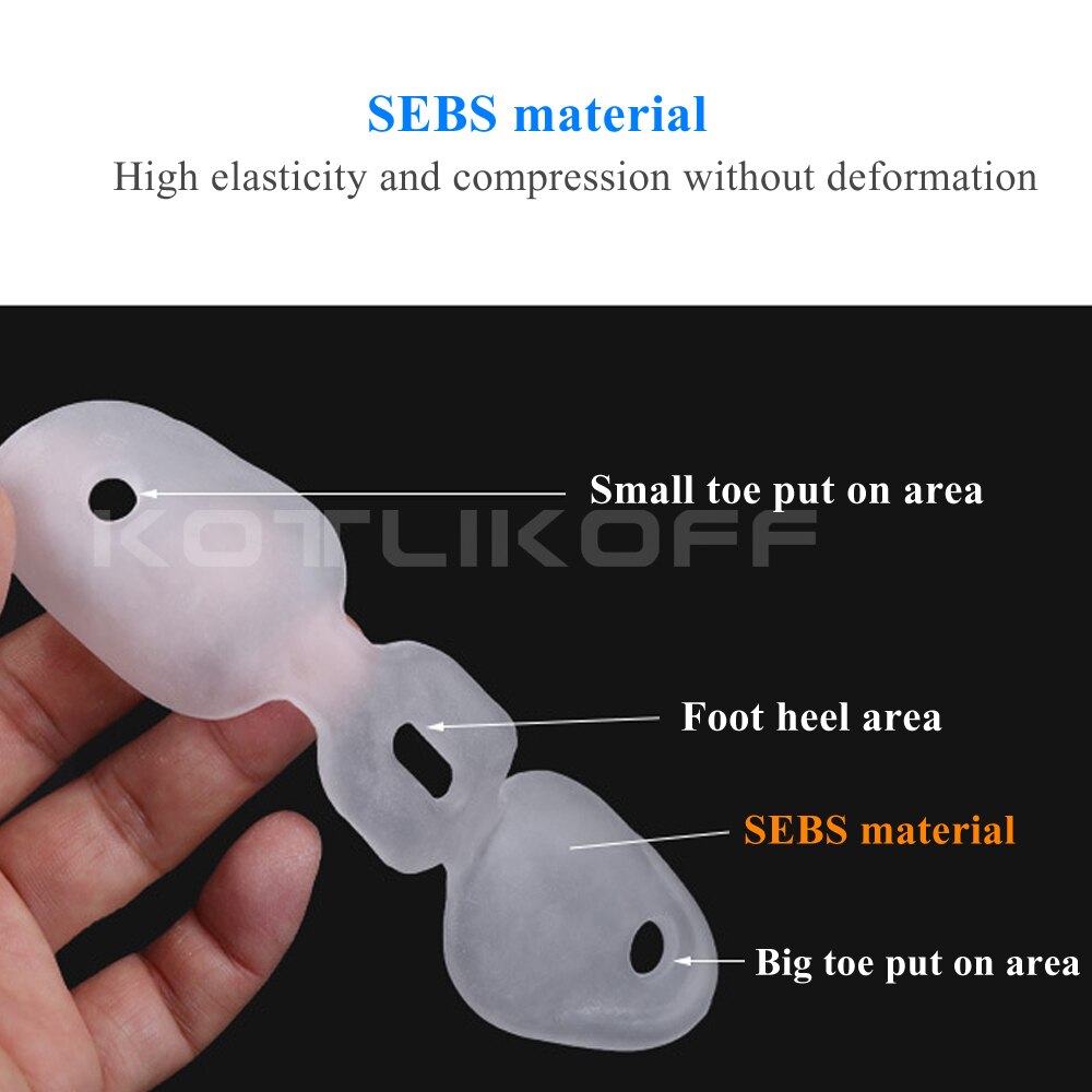 Silicone Insole Hallux Valgus Toe Separator Correction Set Foot Relieve Toe Correction Pads Shoe Accessories Elastic Breathable