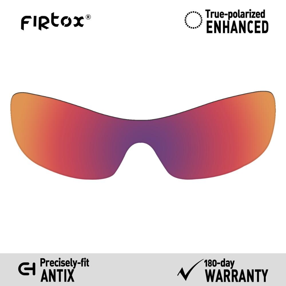 Firtox True UV400 Polarized Lenses Replacement for-Oakley Antix Sunglasses (Compatiable Lens Only) - Multiple Colors: Purple Red
