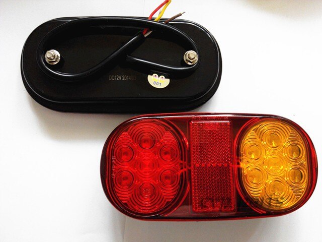 ! tail LED lights lamp pair boat trailer waterproof submersible 12V trailer parts (2PCS/1PAIR) trailer parts