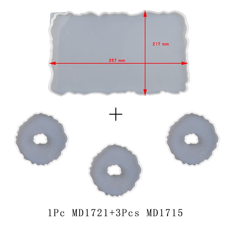 Irregular Shape Fruit Tray Mold DIY Coaster Mold Three Layer Tray Epoxy Resin Mold Jewelry Crafts: MD3421 1715