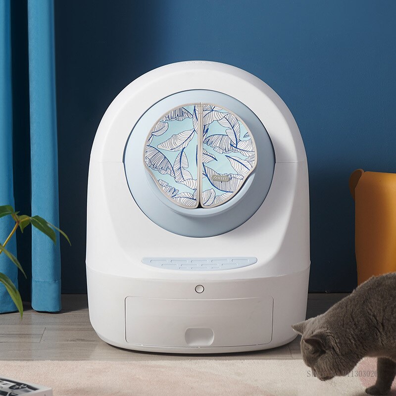 Fully Enclosed Smart Automatic Cat Litter Box Curtain Detachable Washable Dedicated Odor Barrier Cat Litter Box Accessories