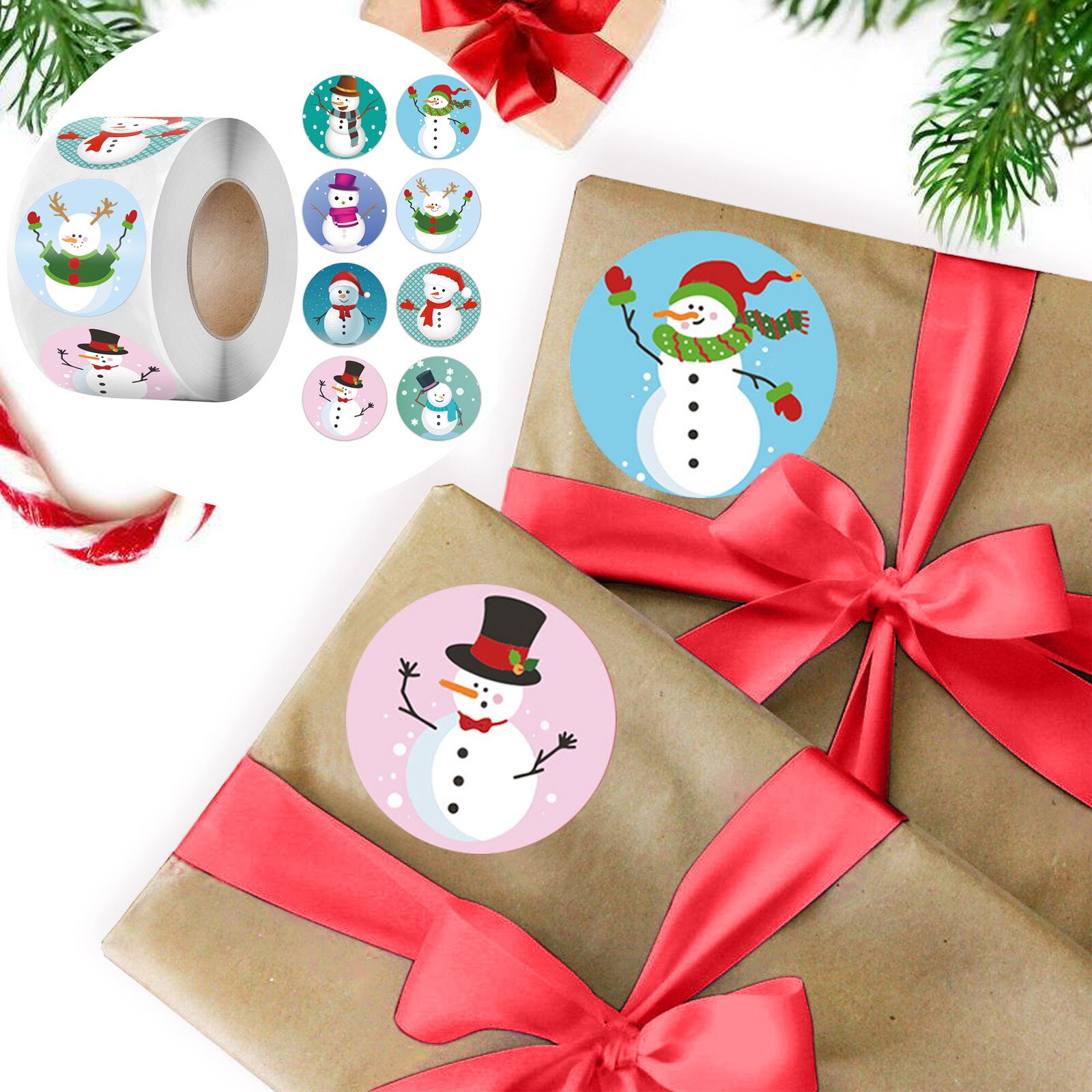 Pack Sticker Kerstvakantie Decorating 1 Roll 500 B... – Grandado