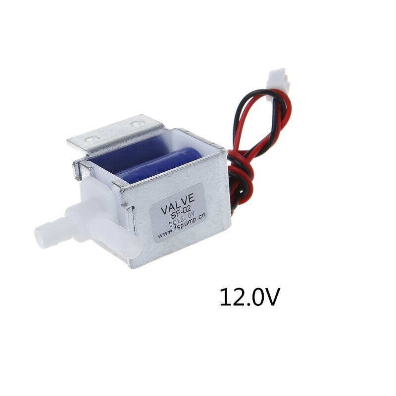 Micro Electric Solenoid Valve N/C Normally Closed 6V 12V 24V Wires Gas Water Air Control: 12V