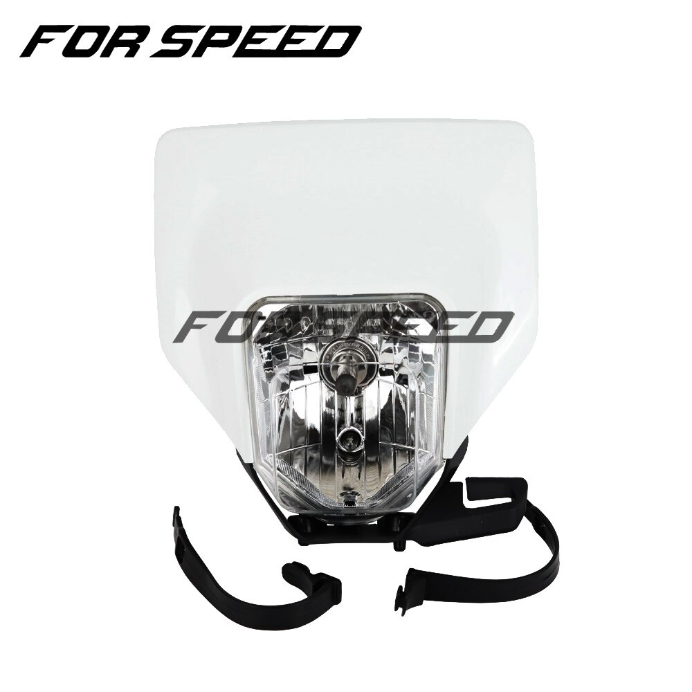 Runfarr Motorbike Koplamp Masker Hoofd Licht Cover Lampenkap Voor 125XC-W 150XC-W 250XC-W 300XC-W 250EXC 300EXC 250EXC-F 350EXC-F 450EXC-F 500EXC-F Enduro Motocross Supermotor-Zwart