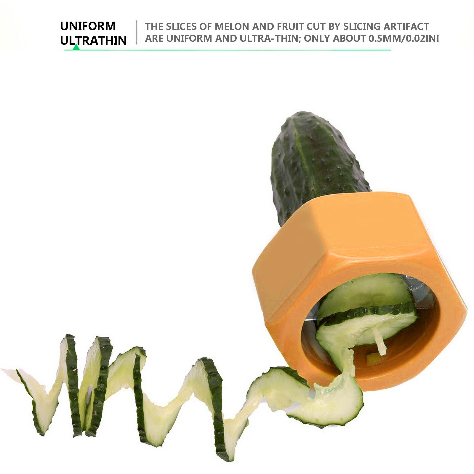 2pc Spiral Cucumber Cutter Lazy Vegetable Cutter Kitchen Artifact Vegetable Fruit Spiral Slicer Salad Tools Kitchen Cutter