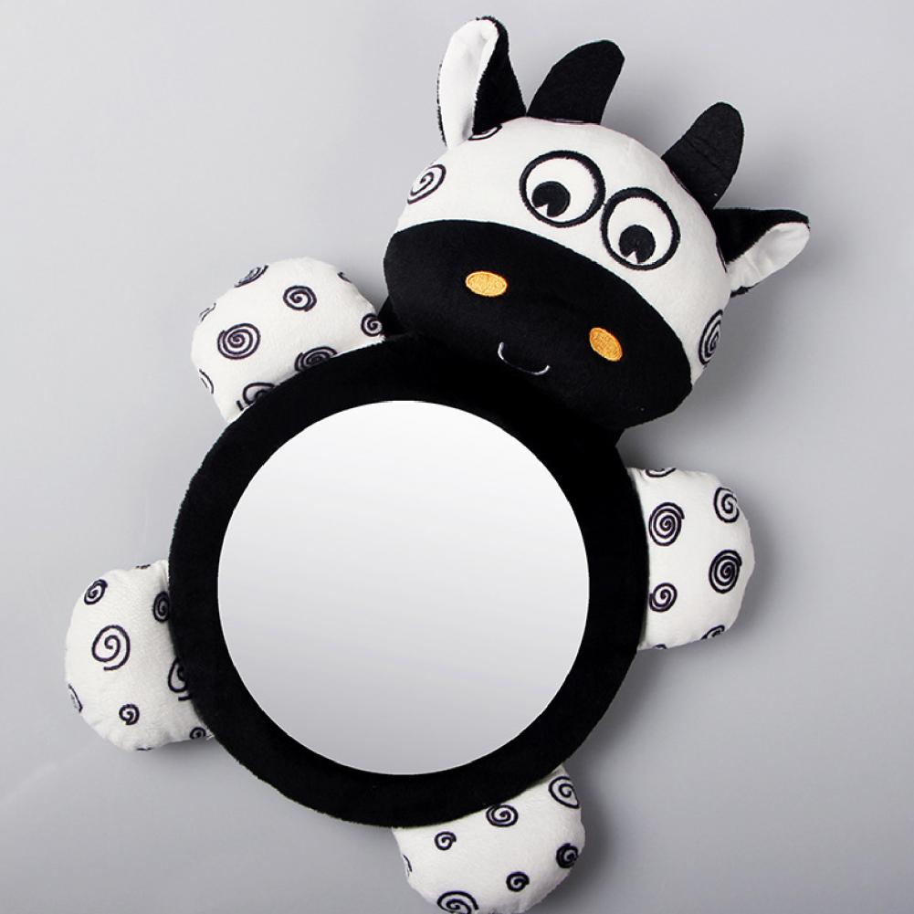 Miroir de voiture en plastique pour bébé, Installation facile, mignon, en forme d&#39;animal, siège de sécurité pour bébé/enfant, moniteur de siège arrière pour la conduite