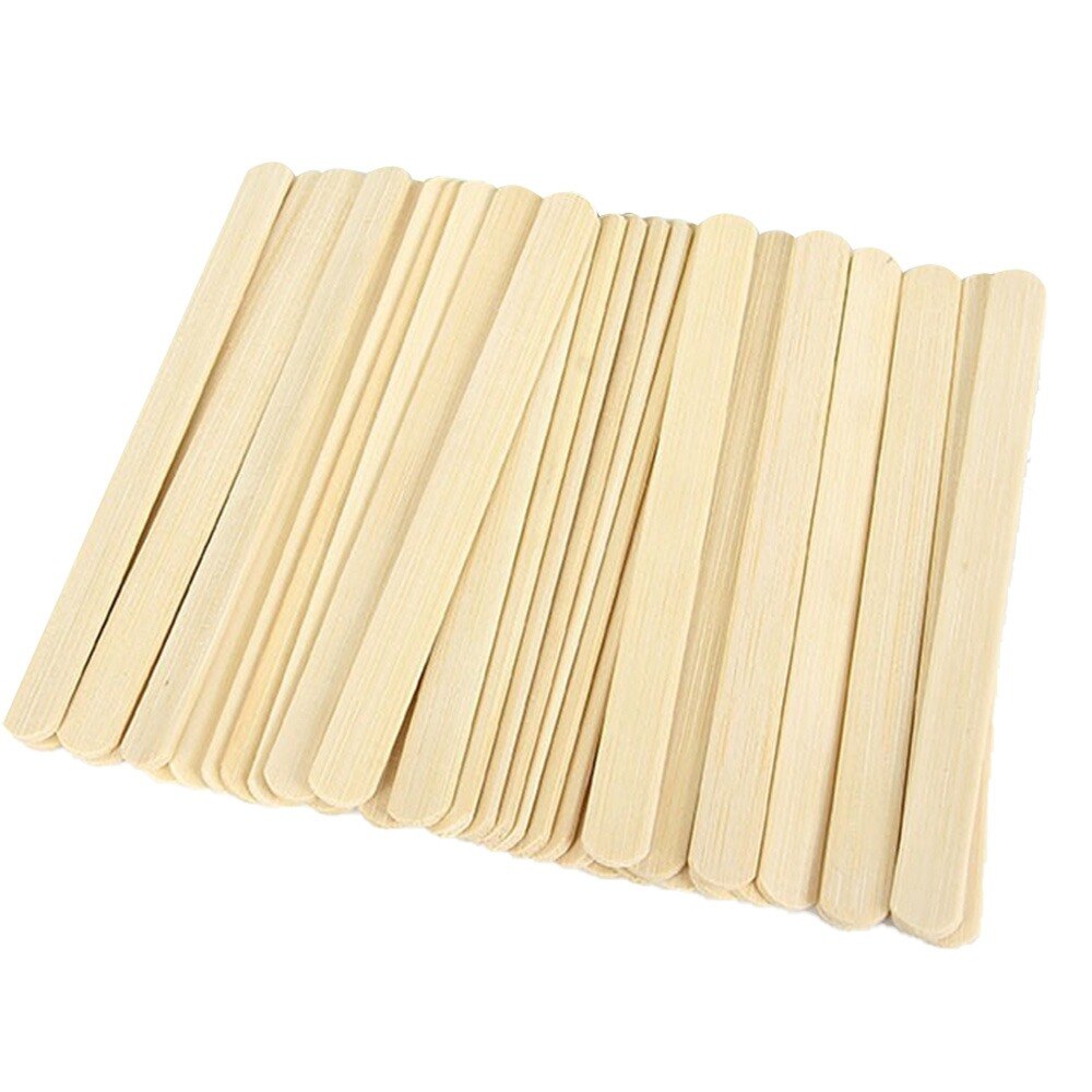 50/100pcs Popsicle Stick Ice Cube Maker Cream Tools Model Special-Purpose Wooden Craft Stick Mold Accessories: 100pcs
