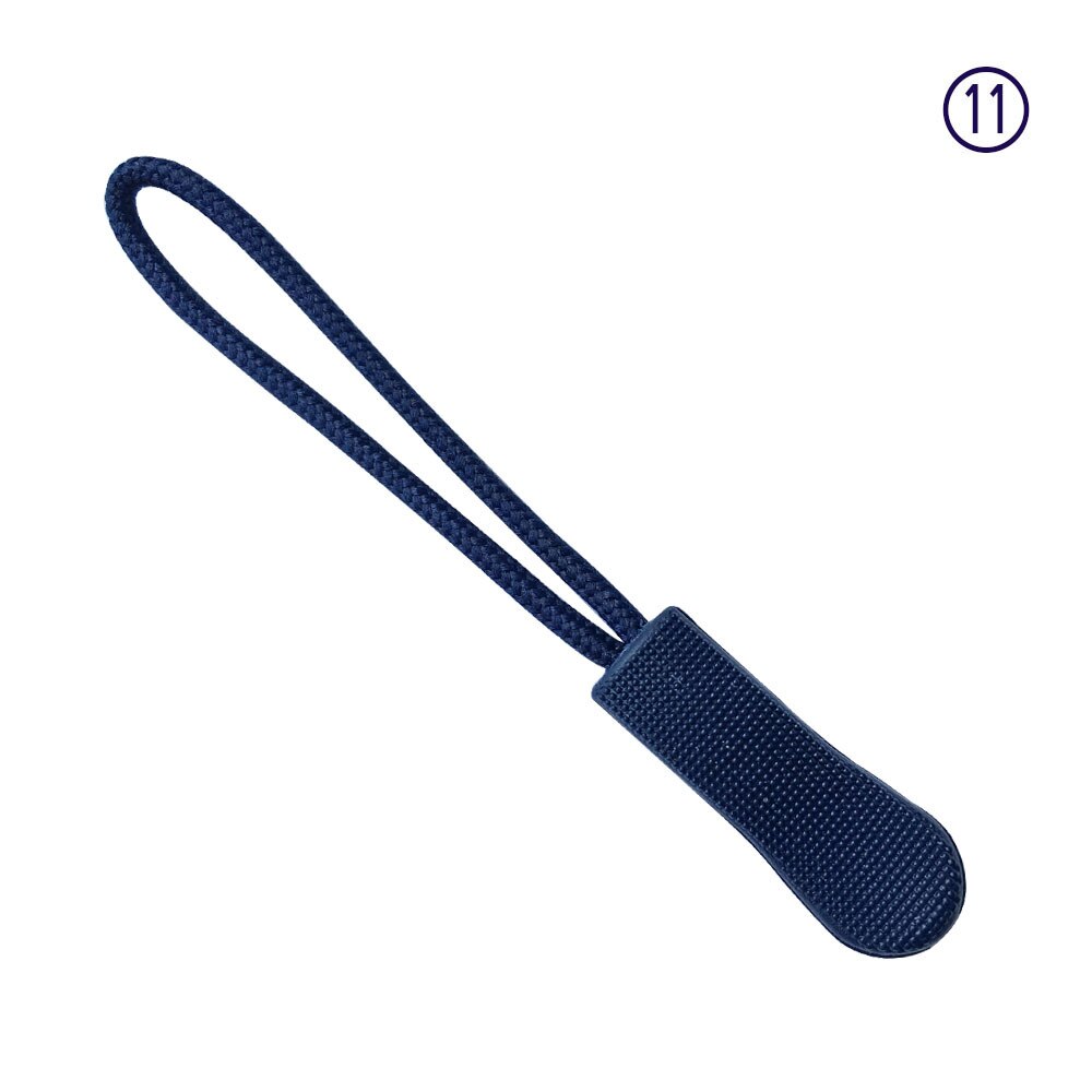 Lot de 50 tirettes de fermeture éclair, pour fixation d'étiquettes de cordon, clip de remplacement pour fermeture éclair, boucle coulissante, sac, valise, vêtements, tente, sac à dos: Couleur 11