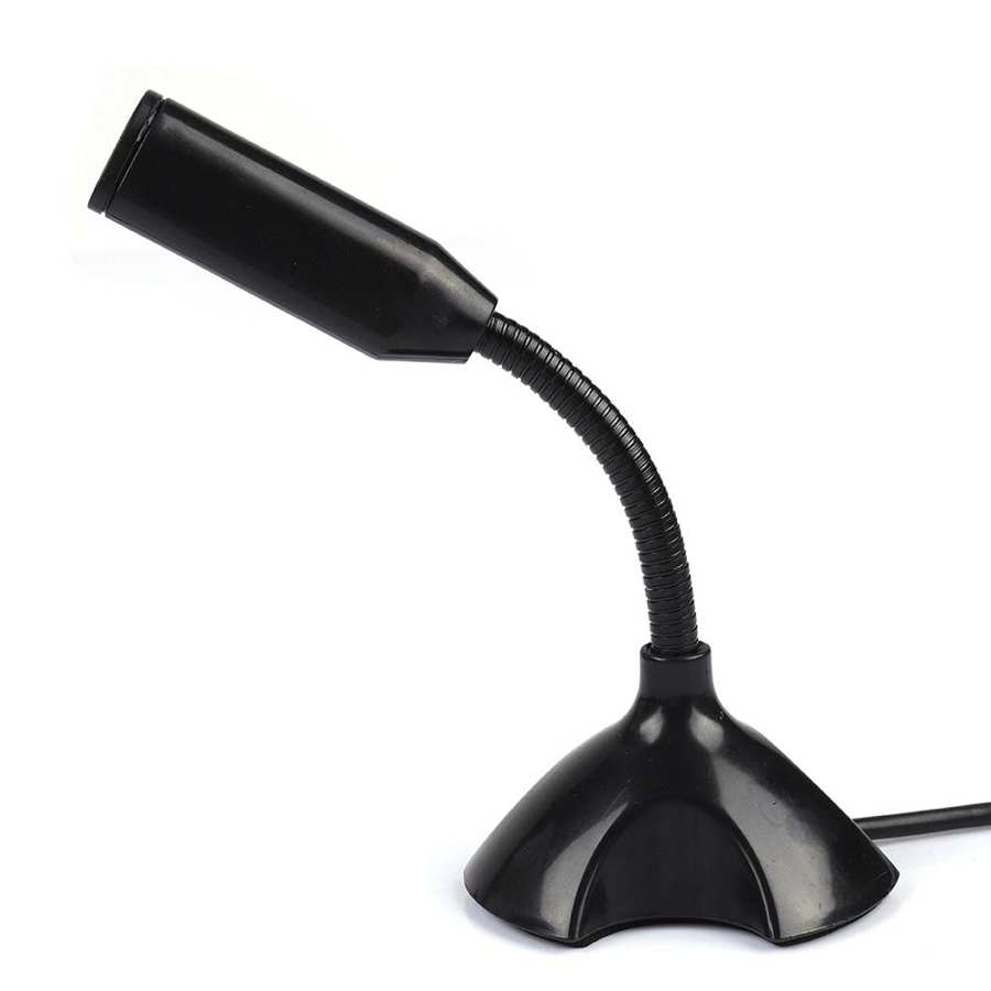 Adjustable USB Laptop Microphone Mini Condenser Computer Microphone Flexible Desktop Stand Mic for Video Conference Recording
