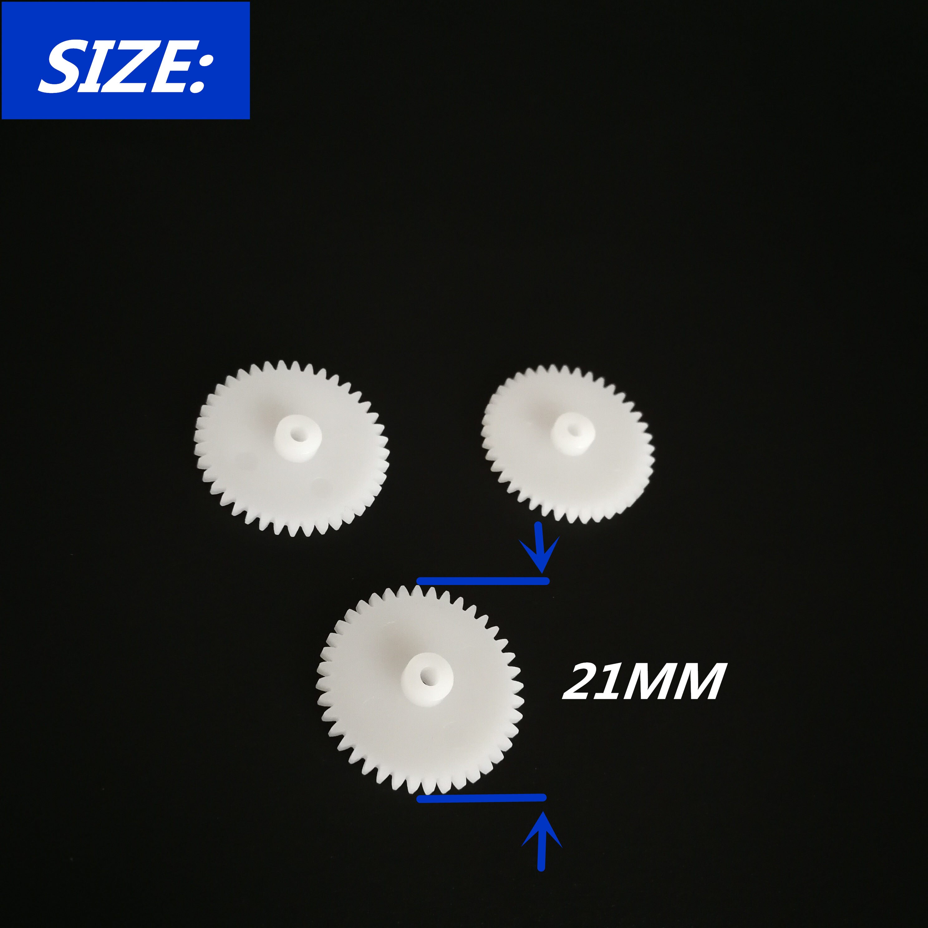 30Pcs 40-2A 0.5 Modulus 9 Teeth Plastic Gear Cog for 2mm Toy Car Motor Shaft Mini Plastic Motor Shaft Gear toy gear