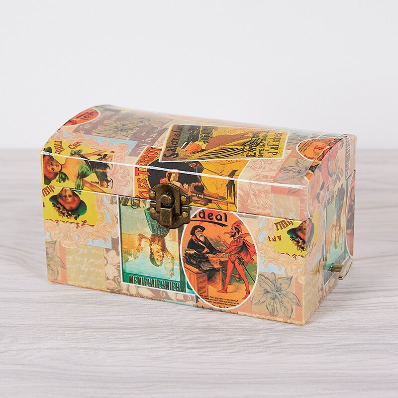 Music Box Treasure Box Collection Box Jewelry Box Box Birthday Handmade Paper Art Paper Music Box Christmas Party