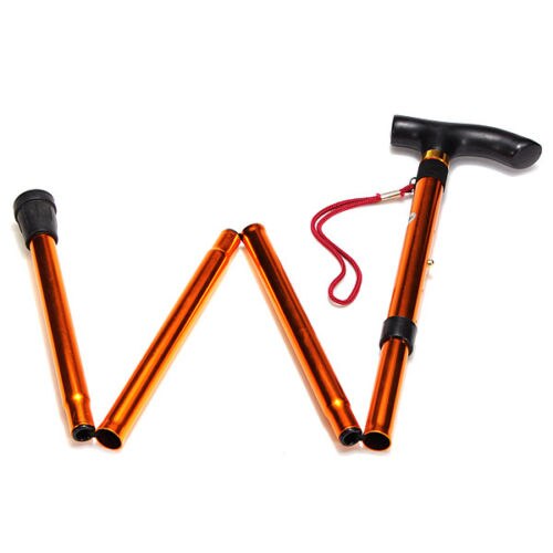 Walking Poles Adjustable Trekking Poles Folding Walking Sticks Hiking Stick Running Trail Canes Shockproof Hiking Accessories: Burgundy