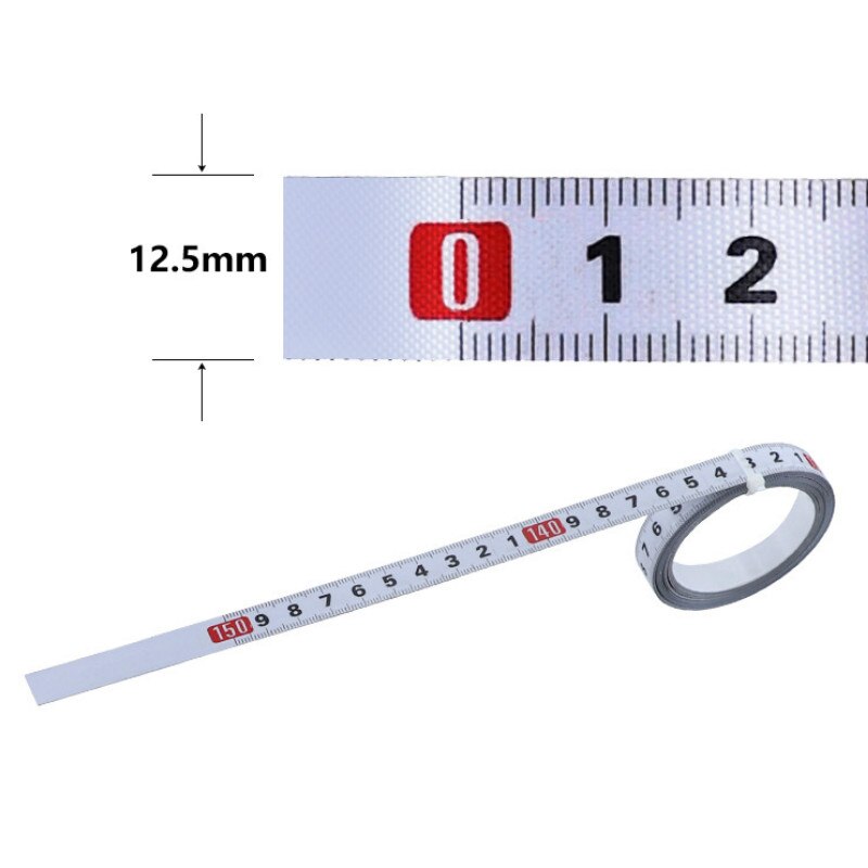 Tape Cutting Guide for Measuring Self-adhesive Metric Scale Stainless Steel Cut Tape Measure Wear-resistant Scale
