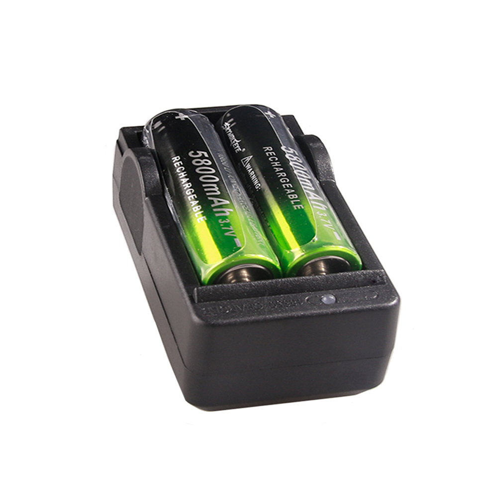 18650 3.7V 650mA Battery Rechargeable Li-ion Batteries Charger US Plug