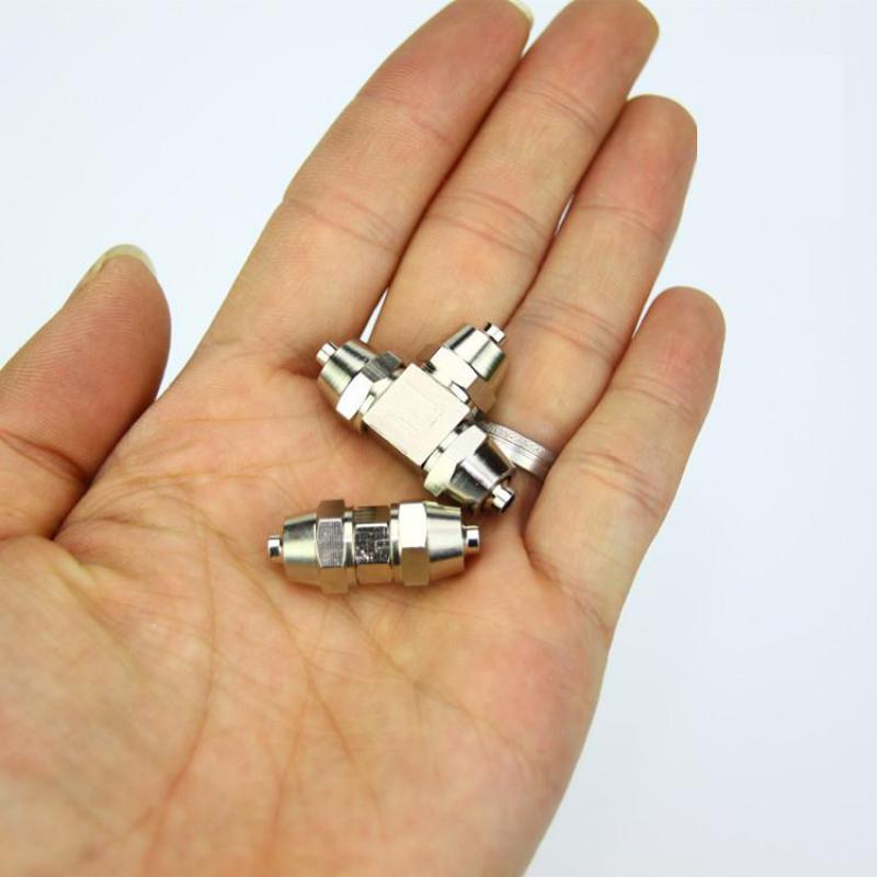 Rustfrit stål akvarie højtryk  co2 justerbar kontraventil luft  co2 rør konnektor til akvarie tilbehør