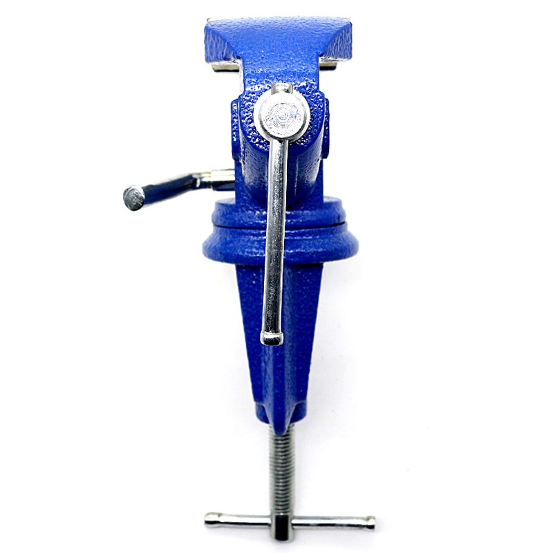 50mm 360 Degree Rotatable Mini Table Vise Cast Iron Universal Plastic Clamp Head Vise Flat Pliers Manual Bench Clamp