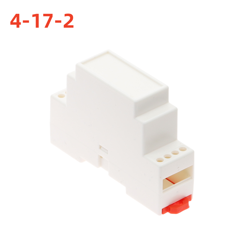 Supply Rail Electrical Shell Safety Barrier Isolation Module Plastic Shell 4-17 : 88X24X59MM ABS Enclosure Case Control Box: WHITE