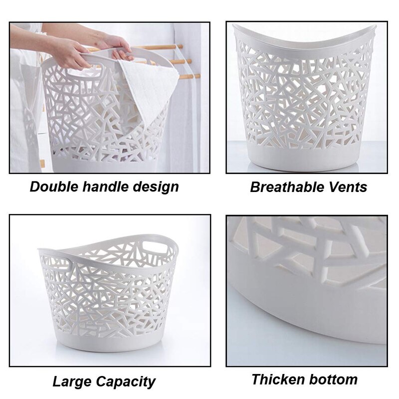 Panier à linge en plastique pour animaux domestiques, panier de rangement pour vêtements, jouets, vêtements sales