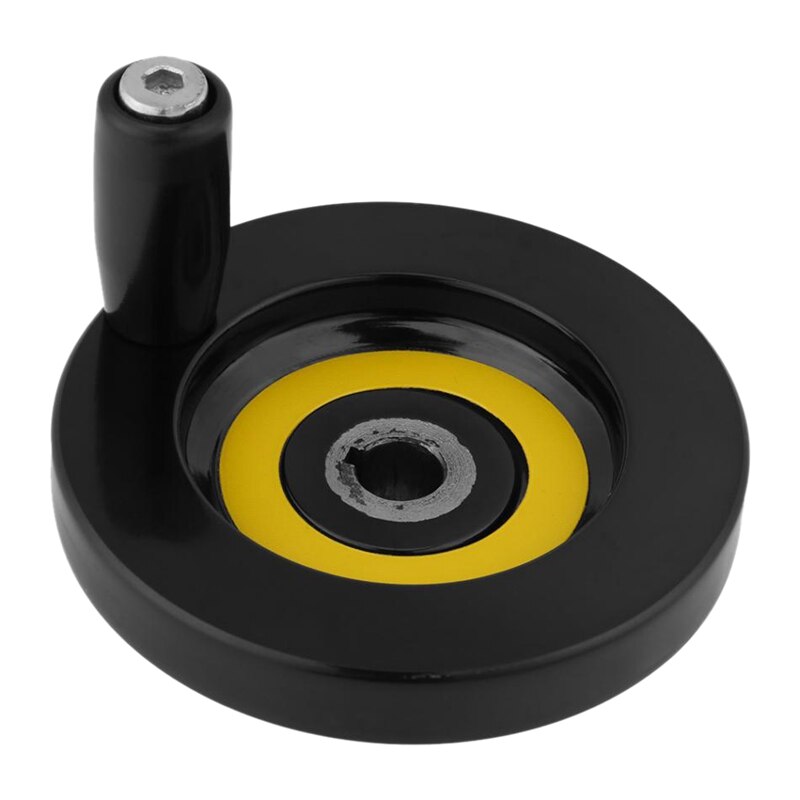 1 Pcs Revolving Handvat Handwiel Draaibank Freesmachine Achter Ripple Hand Wheel Met Revolving Handvat 10x80Mm: Default Title