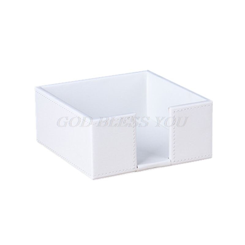 PU Leather Square Cocktail Napkin Holder Tissue Box Paper Serviette Dispenser Bar Caddy for Dining Table Hotel Office Home Decor