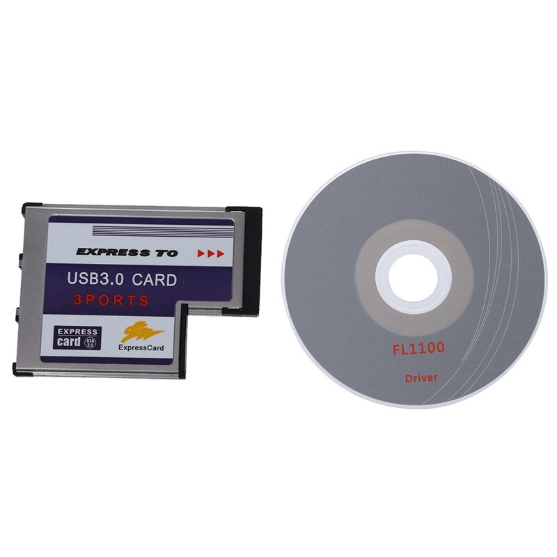 3 Port USB 3.0 Express Card 54mm PCMCIA Express Card for Laptop