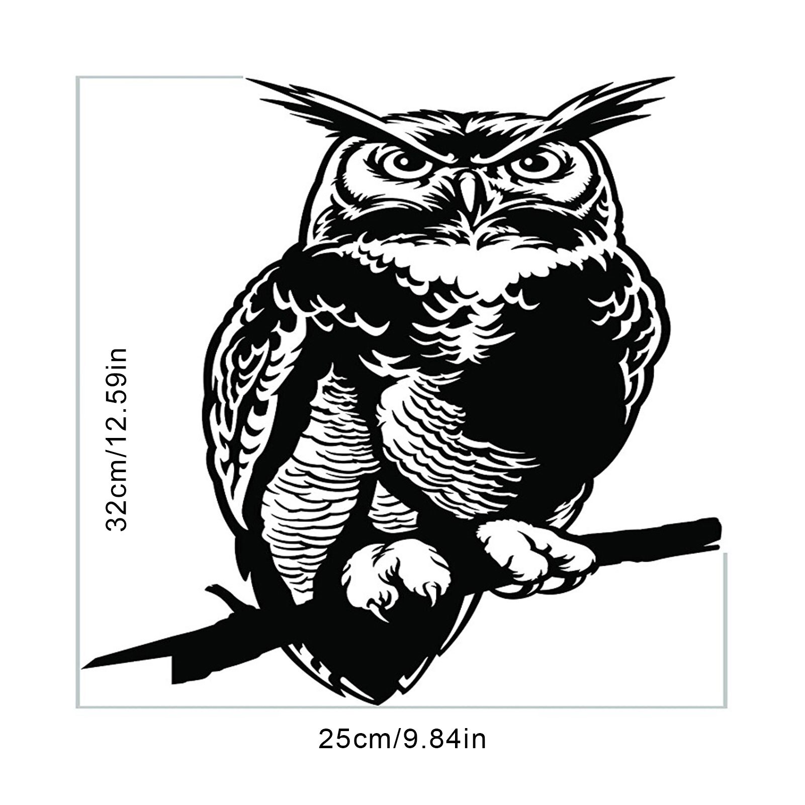 Owl Metal Tree Yard Art Tree Bird Animal Art Garden Stainless Steel Art Metal Bird Home Garden Decoration