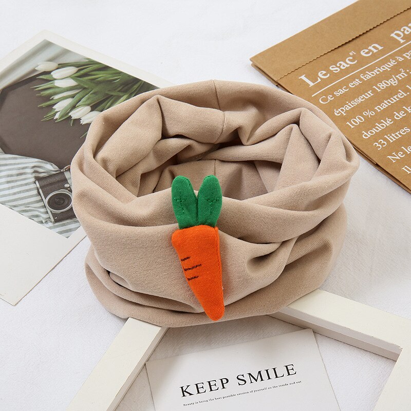 Herfst Winter Kinderen Katoenen Sjaal Winddicht Baby Warm Sjaal Cartoon Kids Uitlaten Lcasual Jongens Kraag Meisjes Halsdoek
