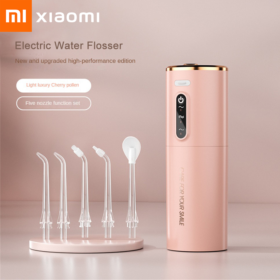 Xiaomi Munddusche Tragbare IPX7 Wasserdichte Wiederaufladbare Dental Wasser Flosser 3 Modi Zahnreiniger 280 ML Dental Wasser Jet