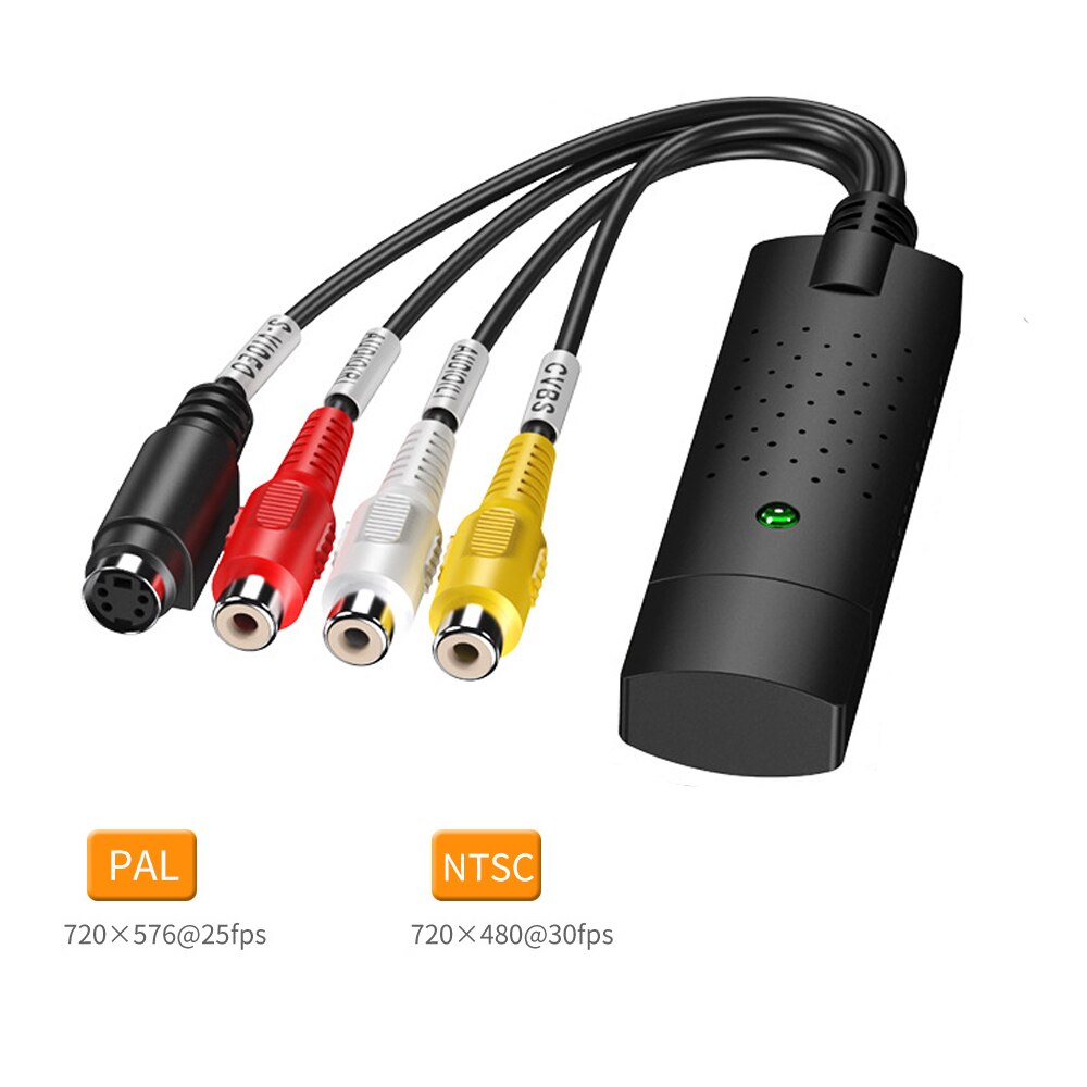 USB 2.0 Audio TV Video VHS to PC DVD VCR 1080P Converter Camera Video Capture Card Adapter For Recording VCR with Digtal Driver: Default Title