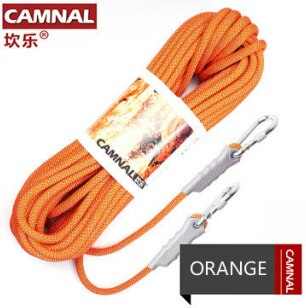 CAMNAL Outdoor 12mm climbing rope rappelling rope lifesaving rope escape rope climbing equipment 10M: orange
