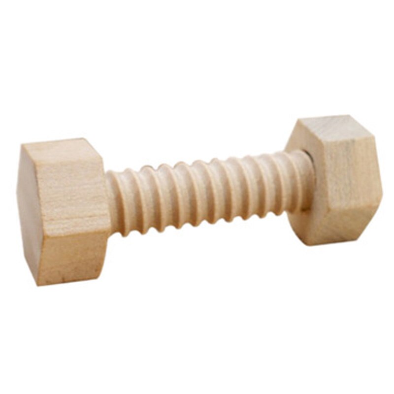 Educational Screw Nut Assembling Wooden Baby Toys Early Education Solid Wood Screw Nut Hands-On Teaching Aid Toys for Children