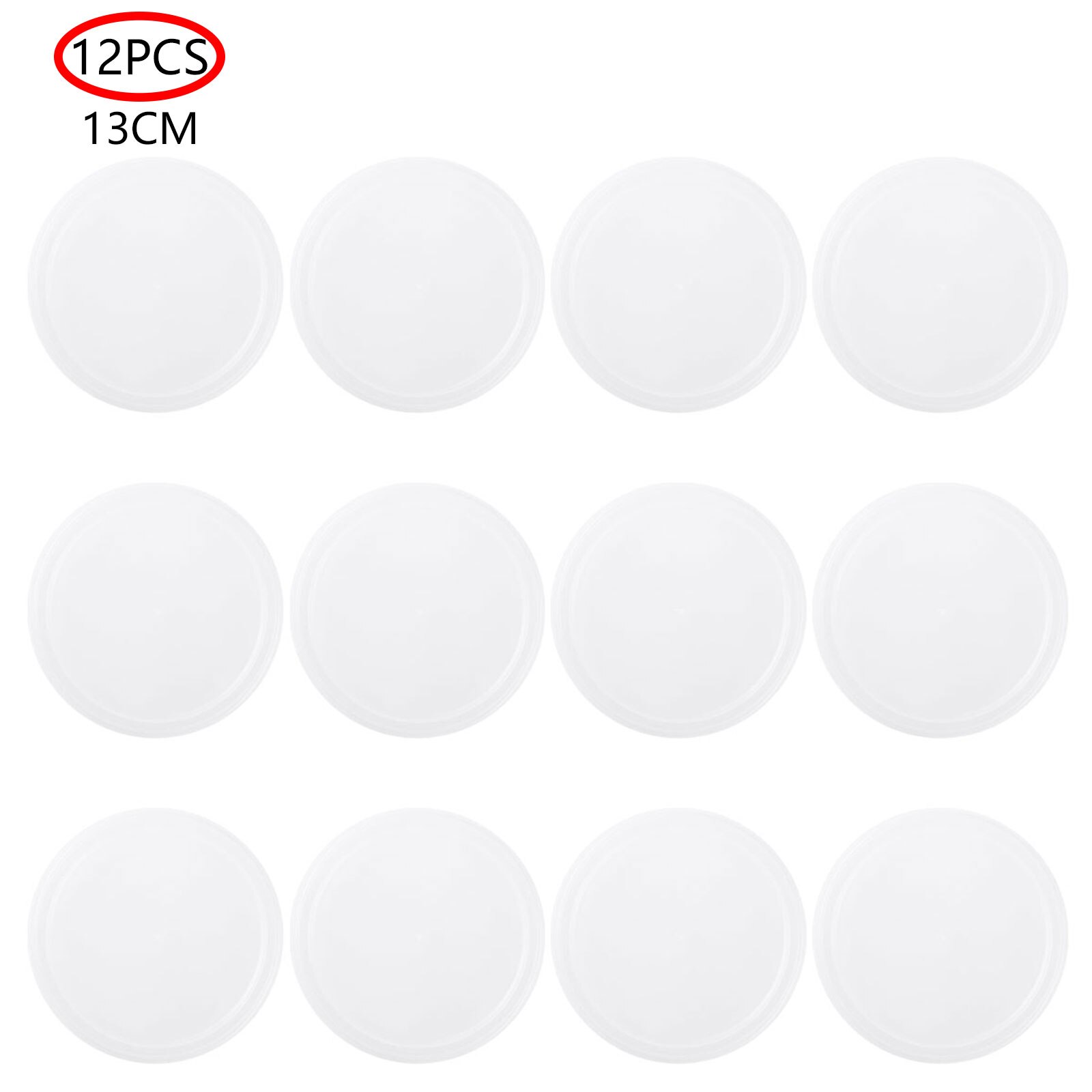 12 Jars Lids Reusable Plastic Storage Canning Covers Tight Sealing Food Can Caps Leak Proof Lid Cover for Dog Cat Pet Food Saver: Clear Type 3