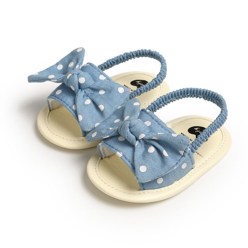 Baby Girls Bow Breathable Anti-Slip Summer Shoes Sandals Toddler Soft Soled First Walkers Shoes: NL / 13-18 Months