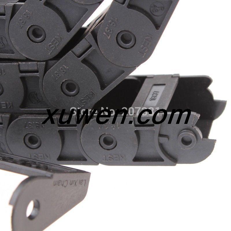 connectors for CNC Router Machine Tools Cable drag chain wire carrier 18*37mm R48 1000mm (40")